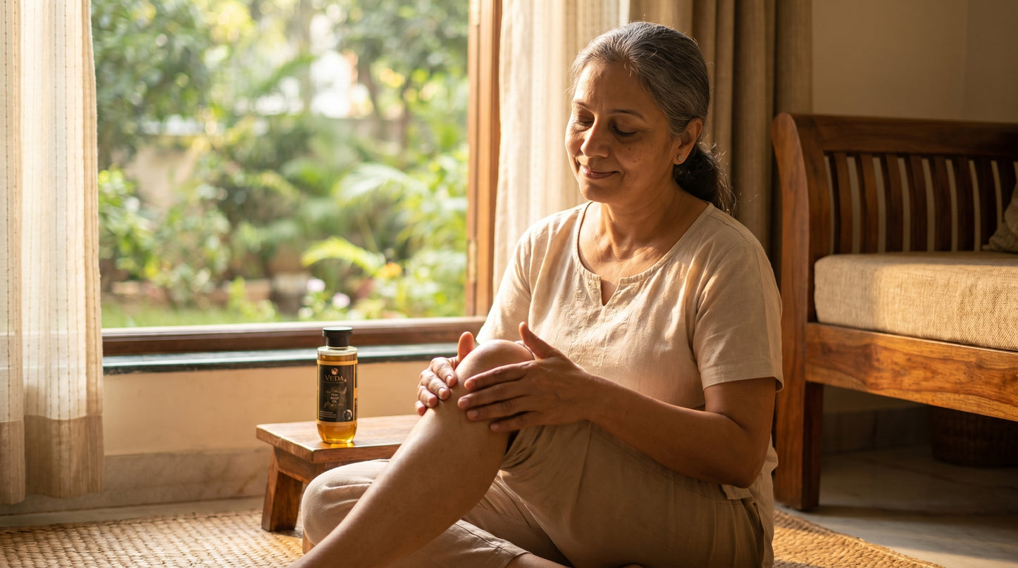 Veda Pain Relief Oil – 100% Natural Ayurvedic Formula for Joint & Muscle Care