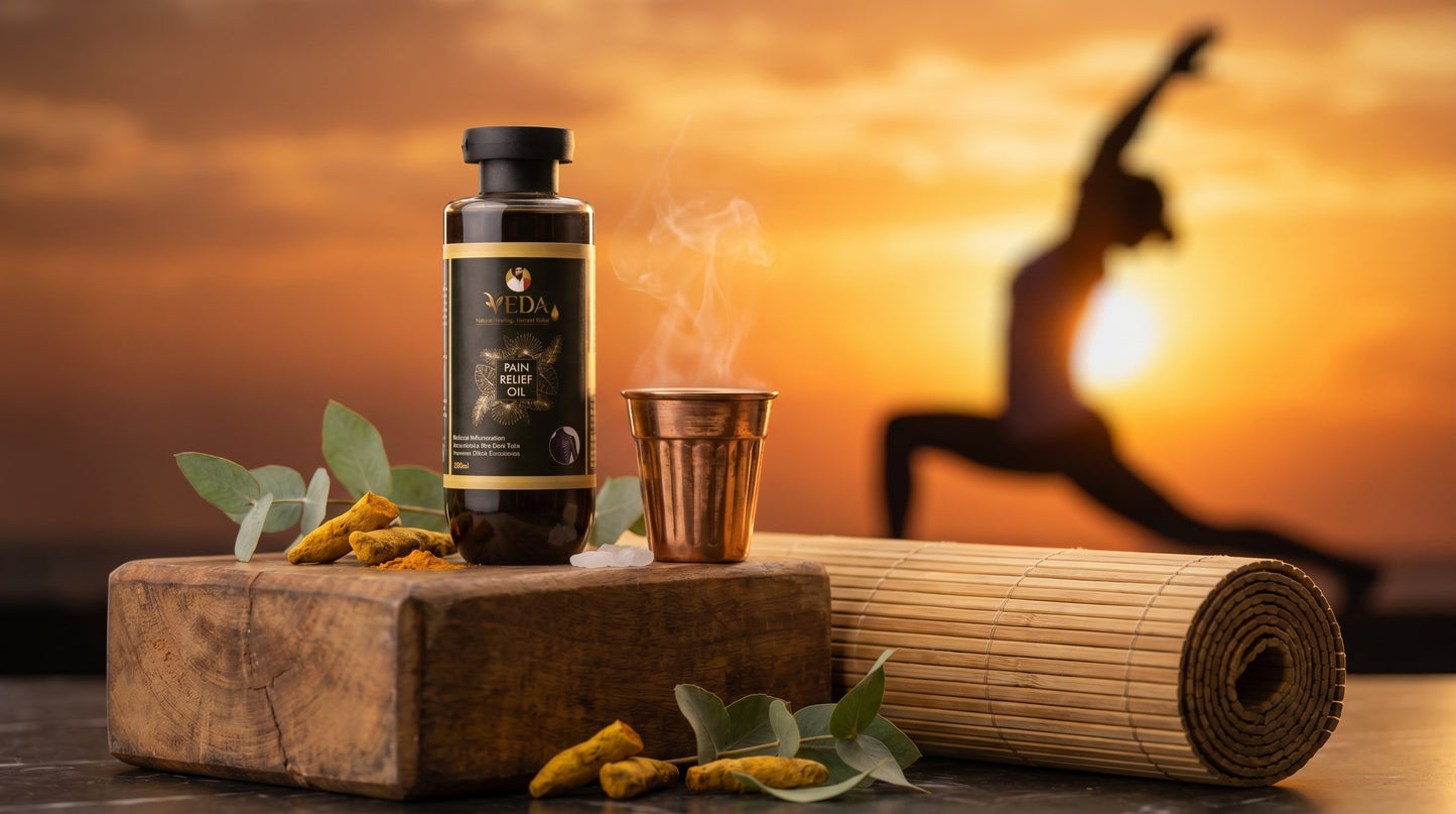 Veda Pain Relief Oil – 100% Natural Ayurvedic Formula for Joint & Muscle Care