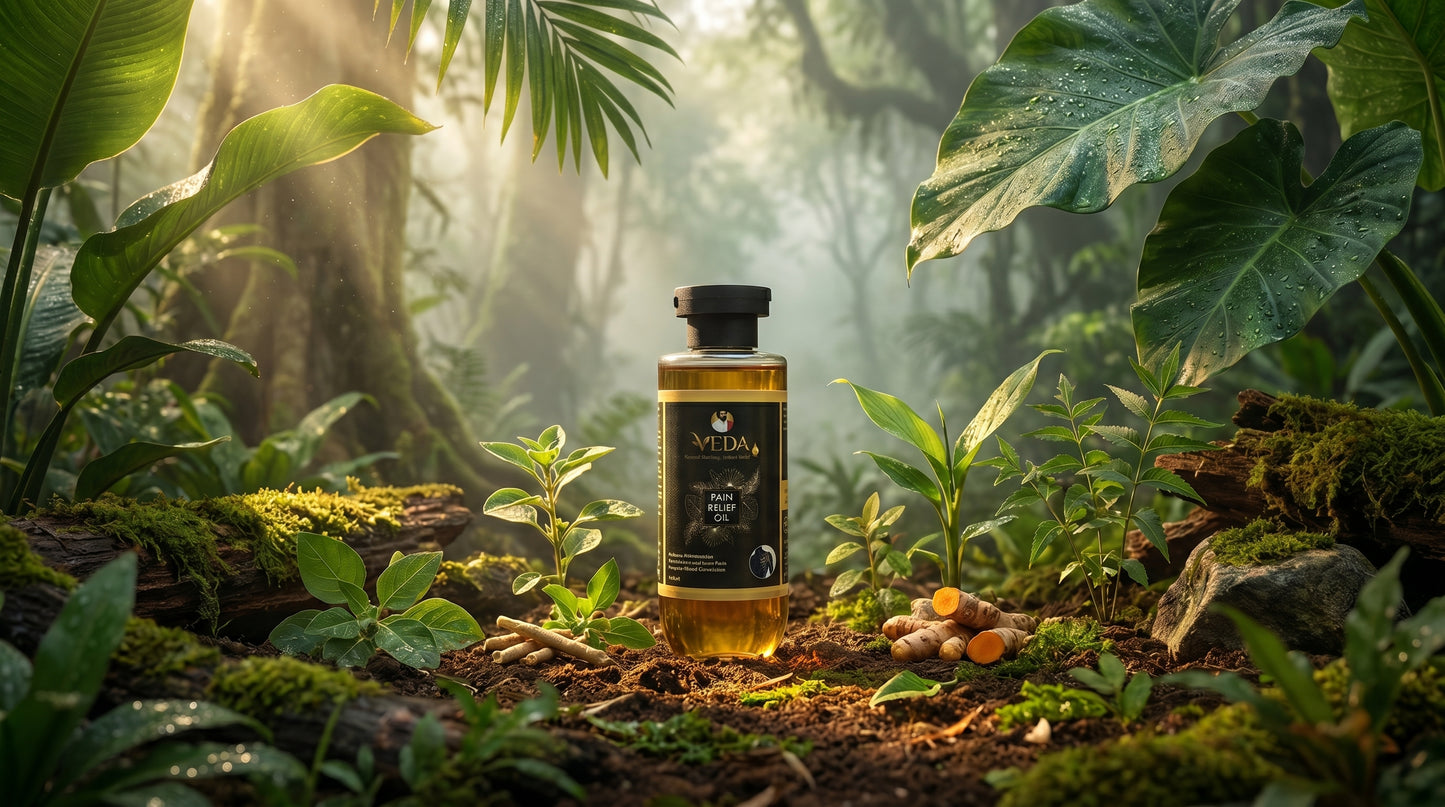 Veda Pain Relief Oil – 100% Natural Ayurvedic Formula for Joint & Muscle Care