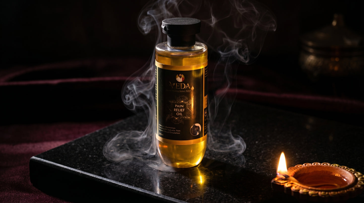 Veda Pain Relief Oil – 100% Natural Ayurvedic Formula for Joint & Muscle Care