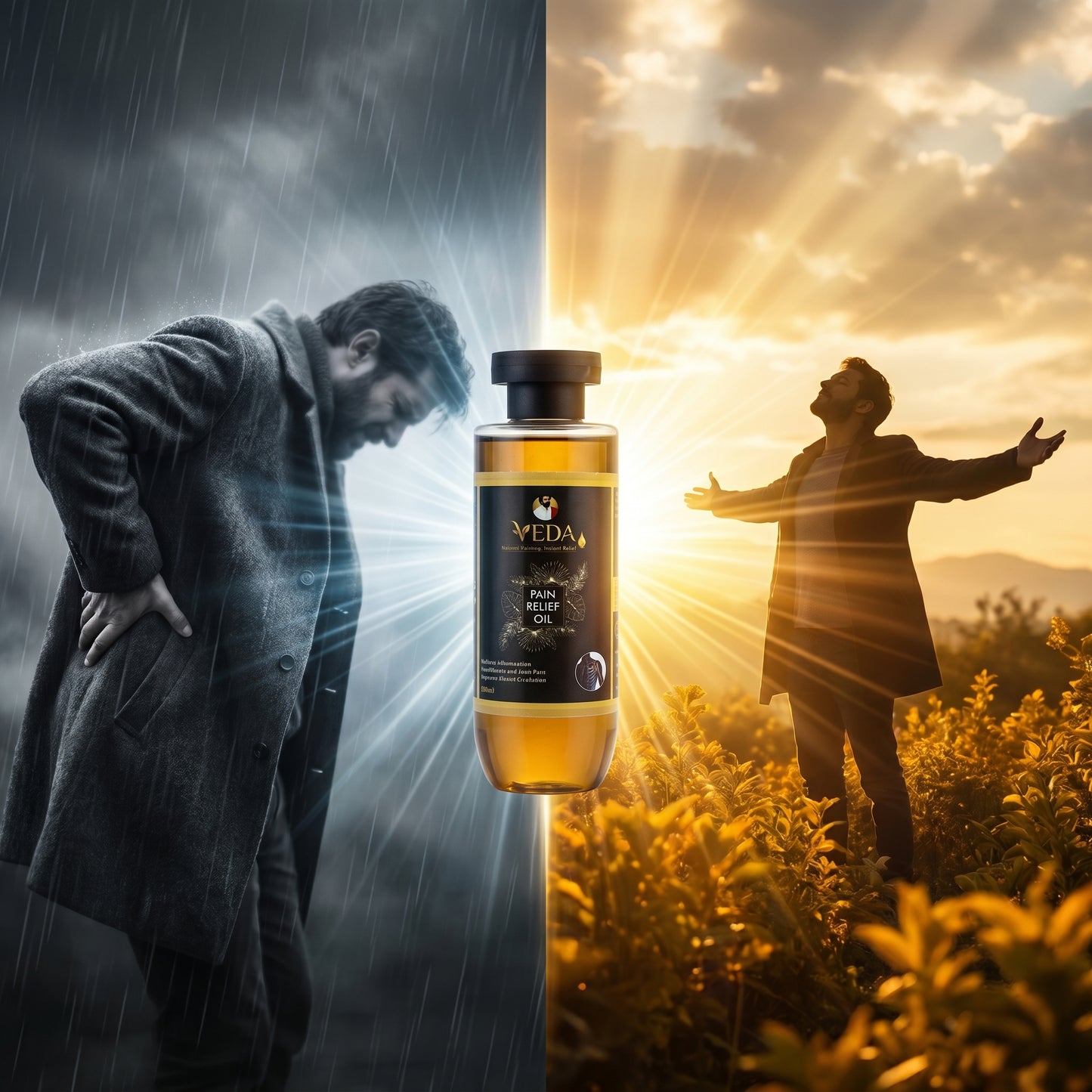 Veda Pain Relief Oil – 100% Natural Ayurvedic Formula for Joint & Muscle Care