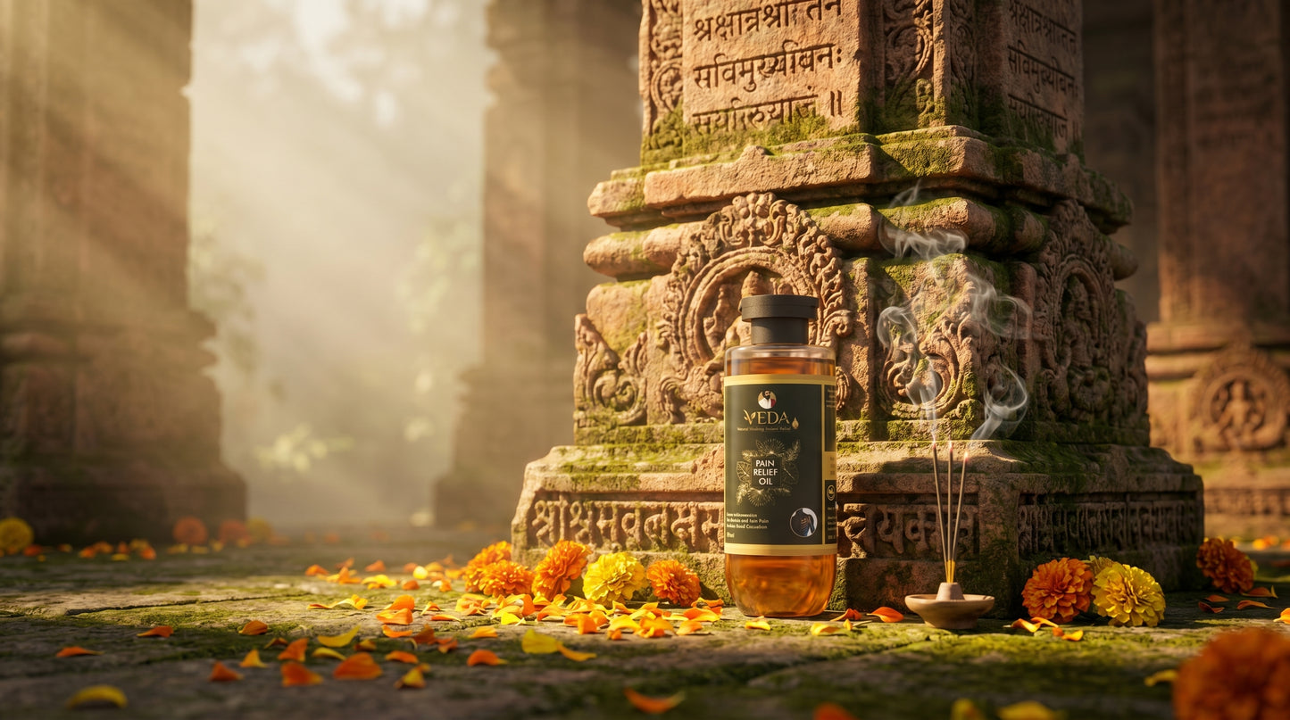 Veda Pain Relief Oil – 100% Natural Ayurvedic Formula for Joint & Muscle Care